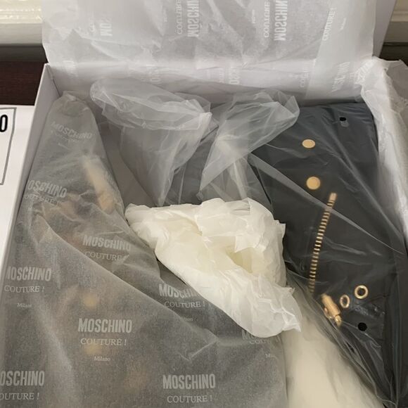 Moschino leopard print pointed toe soft top grain leather boot size EU 37 - Picture 8 of 16